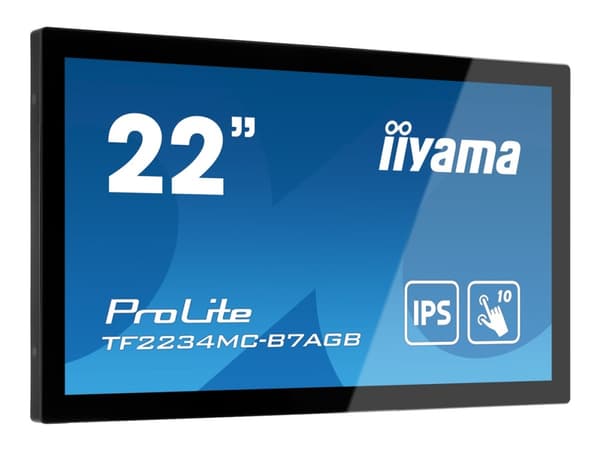 iiyama ProLite TF2234MC-B7AGB - LED-skärm - 22" (21.5" visbar) - öppen ram - pekskärm - 1920 x 1080 Full HD (1080p) @ 60 Hz - IPS - 350 cd/m² - 1000: