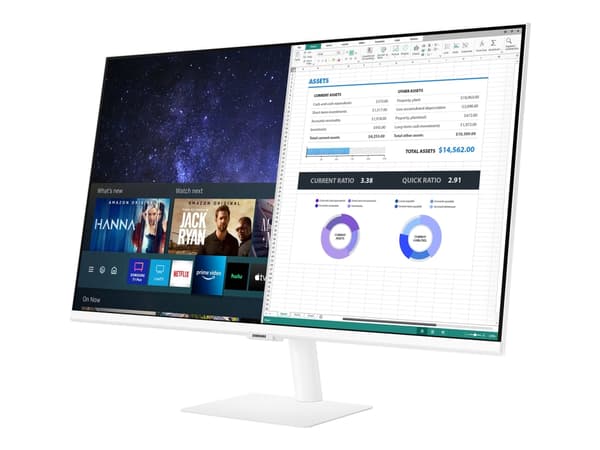 Samsung S32AM501NU - M50A Series - LED-skjerm - Smart - 32" - 1920 x 1080 Full HD (1080p) @ 60 Hz - VA - 250 cd/m² - 3000:1 - HDR10 - 8 ms - 2xHDMI -