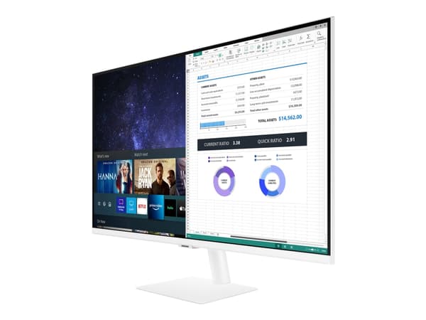Samsung S32AM501NU - M50A Series - LED-skjerm - Smart - 32" - 1920 x 1080 Full HD (1080p) @ 60 Hz - VA - 250 cd/m² - 3000:1 - HDR10 - 8 ms - 2xHDMI -