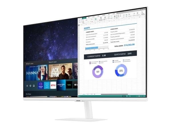 Samsung S32AM501NU - M50A Series - LED-skjerm - Smart - 32" - 1920 x 1080 Full HD (1080p) @ 60 Hz - VA - 250 cd/m² - 3000:1 - HDR10 - 8 ms - 2xHDMI -