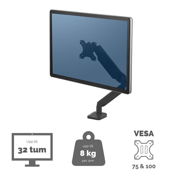 Monitorarm FELLOWES Platinum gas singel