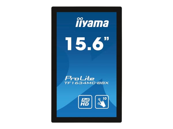 iiyama ProLite TF1634MC-B8X - LED-näyttö - 15,6" - avoin kehys - kosketusnäyttö - 1920 x 1080 Full HD (1080p) @ 60 Hz - IPS - 450 cd/m² - 700:1 - 25