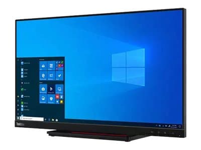 Lenovo ThinkVision T24t-20 - LED-skärm - 24" (23.8" visbar) - pekskärm - 1920 x 1080 Full HD (1080p) @ 60 Hz - IPS - 300 cd/m² - 1000:1 - 4 ms - HDMI