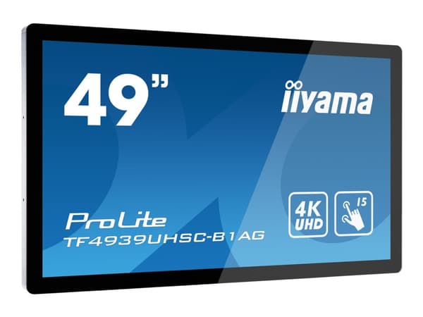 iiyama ProLite TF4939UHSC-B1AG - 49" Diagonal klass LED-bakgrundsbelyst LCD-skärm - interaktiv digital skyltning - med pekskärm (multitouch) - 4K UHD