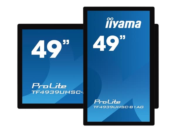 iiyama ProLite TF4939UHSC-B1AG - 49" Diagonal klass LED-bakgrundsbelyst LCD-skärm - interaktiv digital skyltning - med pekskärm (multitouch) - 4K UHD
