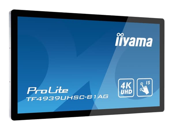 iiyama ProLite TF4939UHSC-B1AG - 49" Diagonal klass LED-bakgrundsbelyst LCD-skärm - interaktiv digital skyltning - med pekskärm (multitouch) - 4K UHD