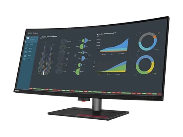 Lenovo ThinkVision P40w-20 - LED-skärm - böjd - 40" (39.7" visbar) - 5120 x 2160 WUHD @ 75 Hz - IPS - 300 cd/m² - 1000:1 - 4 ms - 2xThunderbolt 4, Di
