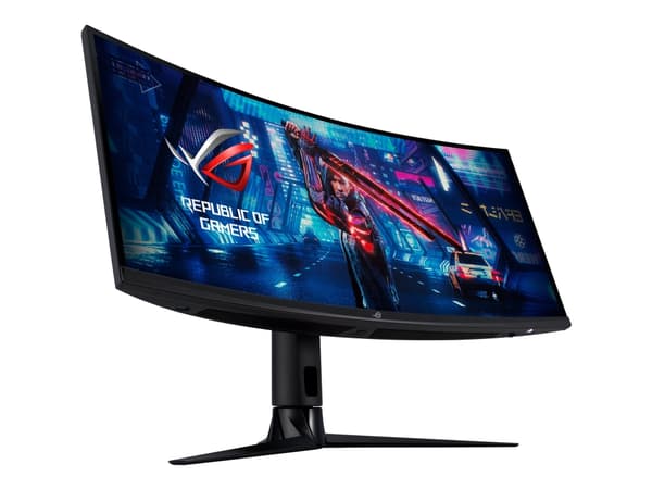 ASUS ROG Strix XG349C - LED-skjerm - gaming - kurvet - 34.14" - 3440 x 1440 UWQHD @ 144 Hz - IPS - 400 cd/m² - 1000:1 - DisplayHDR 400 - 1 ms - HDMI,