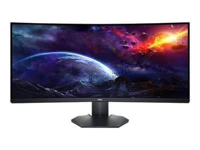 Dell 34 Gaming Monitor S3422DWG - LED-skärm - spel - böjd - 34" - 3440 x 1440 WQHD @ 144 Hz - VA - 400 cd/m² - 3000:1 - DisplayHDR 400 - 1 ms - 2xHDM