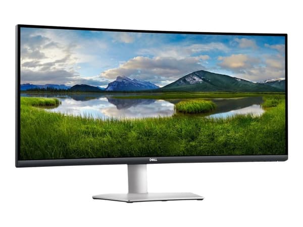 Dell S3422DW - LED-skärm - böjd - 34" - 3440 x 1440 WQHD @ 100 Hz - VA - 300 cd/m² - 3000:1 - 4 ms - 2xHDMI, DisplayPort - högtalare - med 3 års Adva