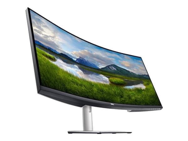 Dell S3422DW - LED-skärm - böjd - 34" - 3440 x 1440 WQHD @ 100 Hz - VA - 300 cd/m² - 3000:1 - 4 ms - 2xHDMI, DisplayPort - högtalare - med 3 års Adva