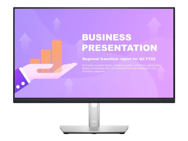 Dell P2422HE - LED-skärm - 24" - 1920 x 1080 Full HD (1080p) @ 60 Hz - IPS - 250 cd/m² - 1000:1 - 5 ms - HDMI, DisplayPort, USB-C - med 3 års avancer