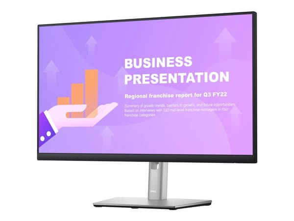Dell P2422HE - LED-skärm - 24" - 1920 x 1080 Full HD (1080p) @ 60 Hz - IPS - 250 cd/m² - 1000:1 - 5 ms - HDMI, DisplayPort, USB-C - med 3 års avancer Svart