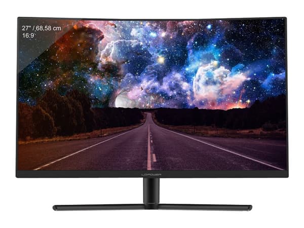 LC Power LC-M27-FHD-240-C - LED-näyttö - kaareva - 27" - 1920 x 1080 Full HD (1080p) @ 240 Hz - VA - 300 cd/m² - 3000:1 - 1 ms - 3xHDMI, DisplayPort