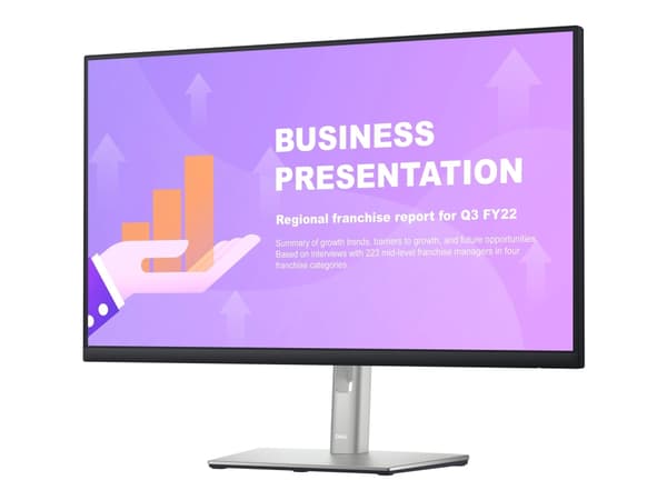 Dell P2722HE - LED-skärm - 27" - 1920 x 1080 Full HD (1080p) @ 60 Hz - IPS - 300 cd/m² - 1000:1 - 5 ms - HDMI, DisplayPort, USB-C - med 3 års avancer Svart