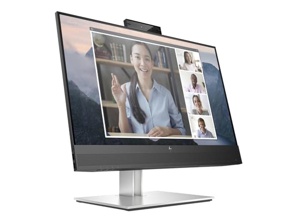 HP E24mv G4 Conferencing Monitor - E-Series - LED-skjerm - 23.8" - 1920 x 1080 Full HD (1080p) @ 60 Hz - IPS - 250 cd/m² - 1000:1 - 5 ms - HDMI, VGA,