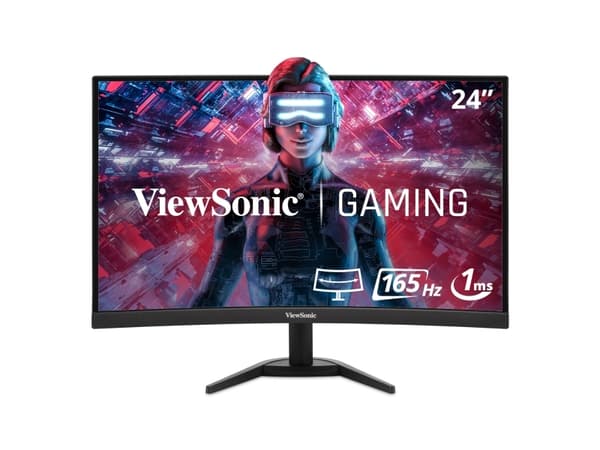 Viewsonic VX Series VX2468-PC-MHD, 61 cm (24"), 1920 x 1080 piksler, Full HD, LED, 2 ms, Sort Sort