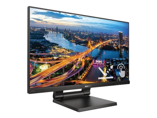 Philips B Line 222B1TC - LED-näyttö - 22" (21,5" katseluun) - kosketusnäyttö - 1920 x 1080 Full HD (1080p) @ 75 Hz - IPS - 250 cd/m² - 1000:1 - 4 ms