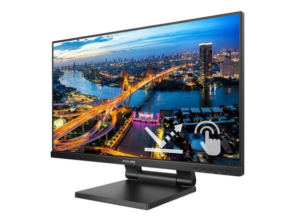 Philips B Line 222B1TC - LED-näyttö - 22" (21,5" katseluun) - kosketusnäyttö - 1920 x 1080 Full HD (1080p) @ 75 Hz - IPS - 250 cd/m² - 1000:1 - 4 ms