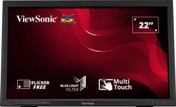 Viewsonic TD2223, 54,6 cm (21.5"), 1920 x 1080 piksler, Full HD, LED, 5 ms, Sort