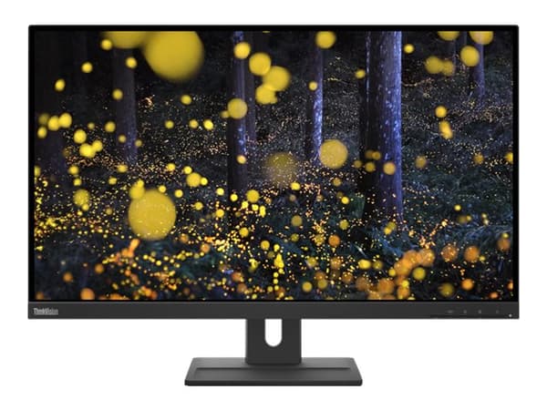 Lenovo ThinkVision E27q-20 - LED-skjerm - 27" - 2560 x 1440 QHD @ 75 Hz - IPS - 350 cd/m² - 1000:1 - 4 ms - HDMI, DisplayPort - høyttalere - ravnsort