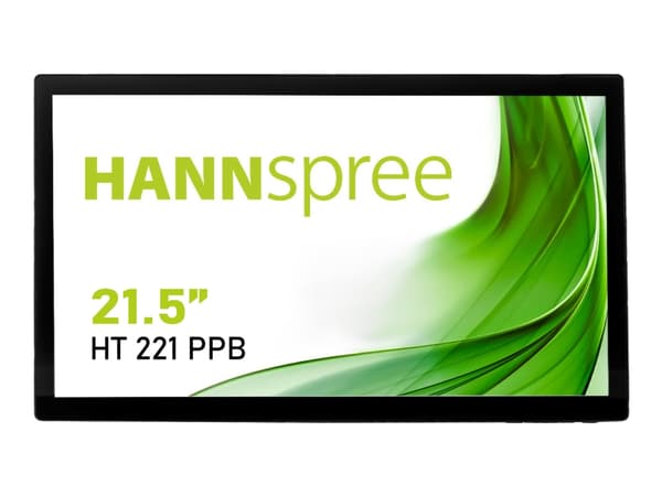 Hannspree HT 221 PPB - LED-skjerm - 22" - berøringsskjerm - 1920 x 1080 Full HD (1080p) @ 60 Hz - VA - 350 cd/m² - 1000:1 - 4 ms - HDMI, VGA, Display