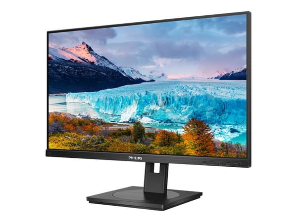 Philips S-line 272S1M - LED-skjerm - 27" - 1920 x 1080 Full HD (1080p) @ 75 Hz - IPS - 250 cd/m² - 1000:1 - 4 ms - HDMI, DVI-D, VGA, DisplayPort - hø Sort