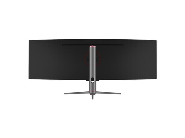 LC Power - QLED-monitor - kurvet - 49" - 5120 x 1440 Dual Quad HD @ 120 Hz - VA - 400 cd/m² - 3000:1 - 6 ms - 2xHDMI, 2xDisplayPort - antrasittsvart
