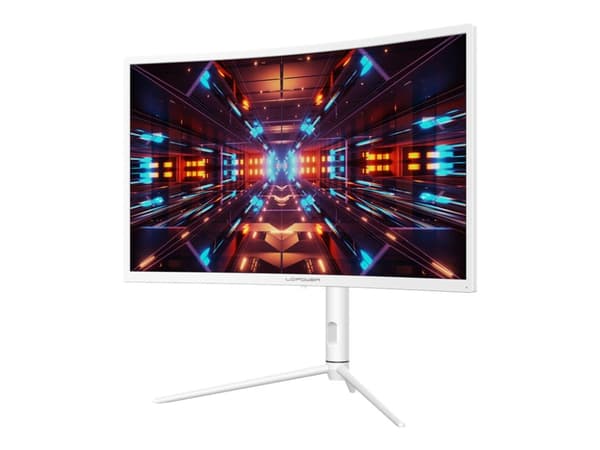 LC Power LC-M27-QHD-240-C-K - LCD-skjerm - kurvet - 27" - 2560 x 1440 QHD @ 240 Hz - VA - 1000 cd/m² - 2500:1 - DisplayHDR 1000 - 1 ms - 2xHDMI, Disp Hvit