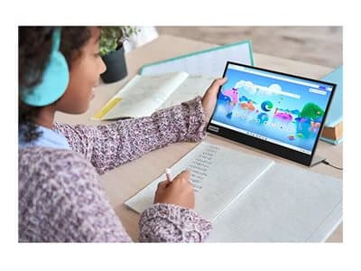 Lenovo L152 - LED-skjerm - 15.6" (16" synlig) - portabel - 1920 x 1080 Full HD (1080p) - IPS - 250 cd/m² - 1000:1 - 6 ms - 2xUSB-C - ravnsort