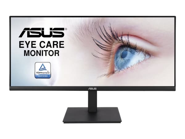 ASUS VP349CGL - LED-skjerm - 34" - 3440 x 1440 UWQHD @ 100 Hz - IPS - 300 cd/m² - 1000:1 - HDR10 - 1 ms - HDMI, DisplayPort, USB-C - høyttalere