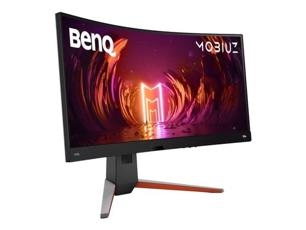 BenQ Mobiuz EX3410R - LED-skjerm - kurvet - 34" - 3440 x 1440 UWQHD @ 144 Hz - VA - 350 cd/m² - 3000:1 - DisplayHDR 400 - 1 ms - 2xHDMI, DisplayPort