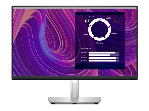 Dell P2423D - LED-skärm - 24 tum - 2560 x 1440 QHD @ 60 Hz - IPS - 300 cd/m² - 1000:1 - 5 ms - HDMI, DisplayPort - TAA-kompatibel - med 3 års Advance