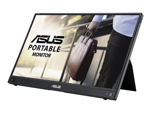 ASUS ZenScreen GO MB16AWP - LED-näyttö - 15,6" - kannettava - 1920 x 1080 Full HD (1080p) @ 60 Hz - IPS - 250 cd/m² - 1000:1 - 5 ms - Mini HDMI, USB- musta