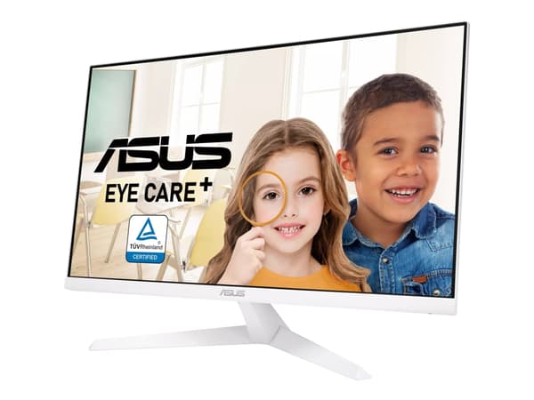 ASUS VY279HE-W - LED-skjerm - 27" - 1920 x 1080 Full HD (1080p) @ 75 Hz - IPS - 250 cd/m² - 1000:1 - 1 ms - HDMI, VGA Hvit