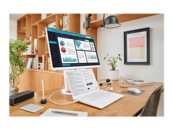 EIZO FlexScan EV2490-WT - Med FlexStand - LED-skärm - 23.8" - 1920 x 1080 Full HD (1080p) @ 60 Hz - IPS - 250 cd/m² - 1000:1 - 5 ms - HDMI, DisplayPo