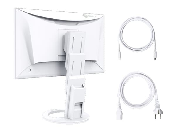 EIZO FlexScan EV2490-WT - Med FlexStand - LED-skärm - 23.8" - 1920 x 1080 Full HD (1080p) @ 60 Hz - IPS - 250 cd/m² - 1000:1 - 5 ms - HDMI, DisplayPo