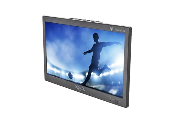 Xoro PTL 1050 V2 Bærbart TV 25.6 cm 10.1 tommer EEK: D (A - G) Batteridrift, inkl. 12 V-bil-tilslutningskabel Grå