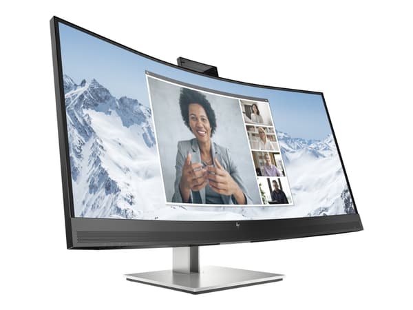 HP E34m G4 Conferencing Monitor - E-Series - LED-skärm - böjd - 34" - 3440 x 1440 WQHD @ 75 Hz - VA - 400 cd/m² - 3000:1 - 5 ms - HDMI, DisplayPort,