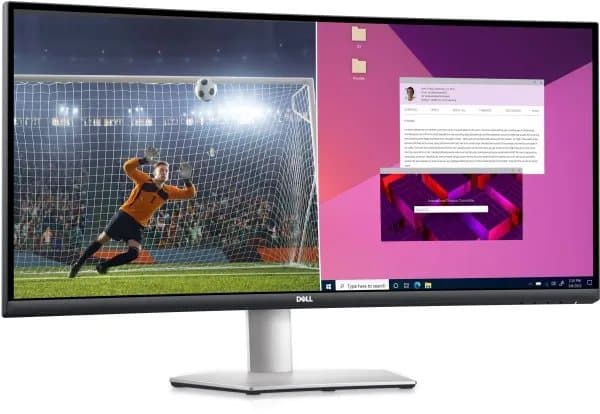 Dell S3423DWC - LED-skärm - böjd - 34" - 3440 x 1440 WQHD @ 100 Hz - VA - 300 cd/m² - 3000:1 - 4 ms - 2xHDMI, DisplayPort, USB-C - högtalare - med 3