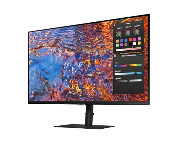 Samsung ViewFinity S8 S32B800PXU - S80PB-serien - LED-skjerm - 32" - 3840 x 2160 4K @ 60 Hz - IPS - 600 cd/m² - 1000:1 - DisplayHDR 600 - 5 ms - HDMI