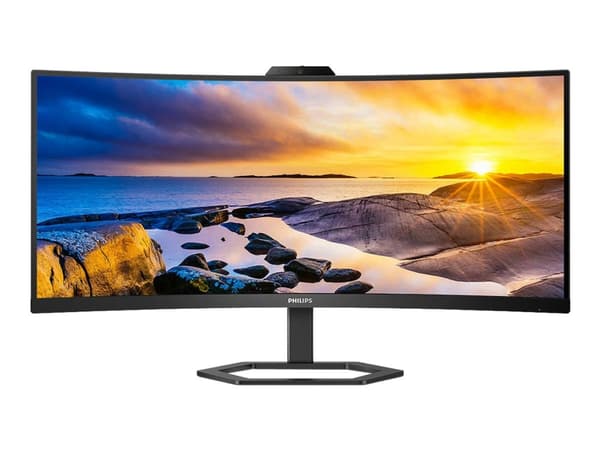 Philips 34E1C5600HE - 5000 Series - LED-skärm - böjd - 34" - 3440 x 1440 WQHD @ 100 Hz - VA - 300 cd/m² - 3000:1 - 4 ms - HDMI, DisplayPort, USB-C -