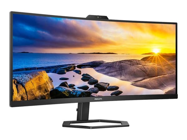 Philips 34E1C5600HE - 5000 Series - LED-skärm - böjd - 34" - 3440 x 1440 WQHD @ 100 Hz - VA - 300 cd/m² - 3000:1 - 4 ms - HDMI, DisplayPort, USB-C -