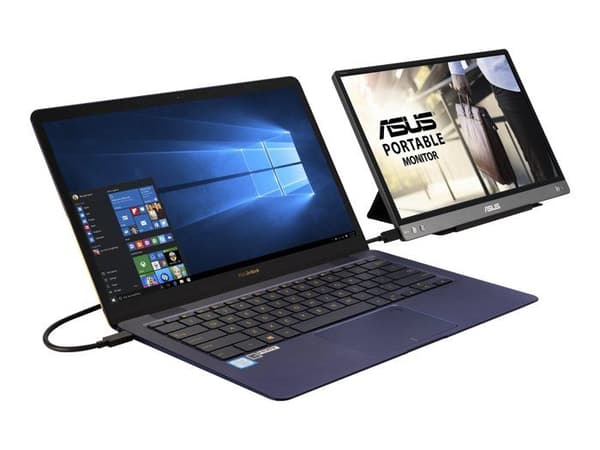 ASUS ZenScreen MB14AC Bärbar PC - 14" Full HD IPS LED-skärm - USB-C - Mörkgrå