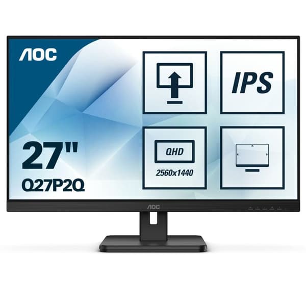Skärm - AOC - Q27P2Q - 2560x1440 - IPS - 4ms - HDMI/USB C/VGA