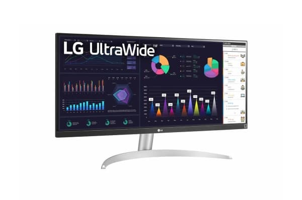 LG 29WQ600-W - LED-skärm - 29" - 2560 x 1080 UWFHD @ 100 Hz - IPS - 250 cd/m² - 1000:1 - HDR10 - 1 ms - HDMI, DisplayPort, USB-C - högtalare