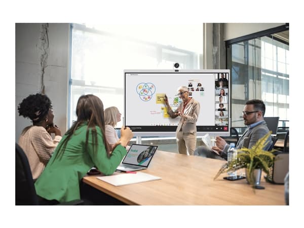 Yealink MeetingBoard - 65" Diagonalklasse LED-bakgrunnsbelyst LCD-skjerm - interaktiv - med innebygd interaktiv tavle, berøringsskjerm (multiberøring