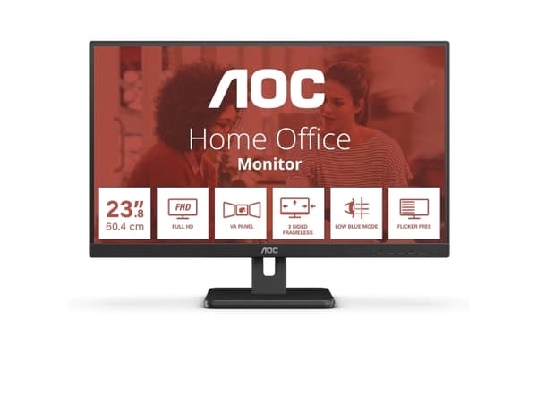 AOC 23.8IN LCD 1920X1080 16:9 4MS - Flatpanel (TFT/LCD) - 4ms Sort