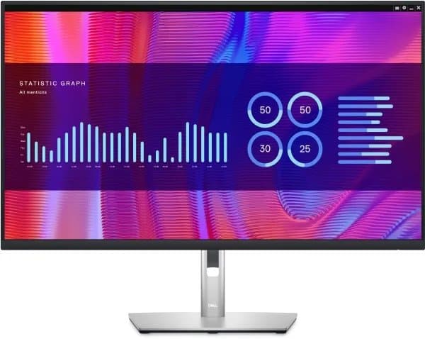 DELL P Series P3223DE, 80 cm (31.5"), 2560 x 1440 pixlar, Quad HD, LCD, 5 ms, Svart