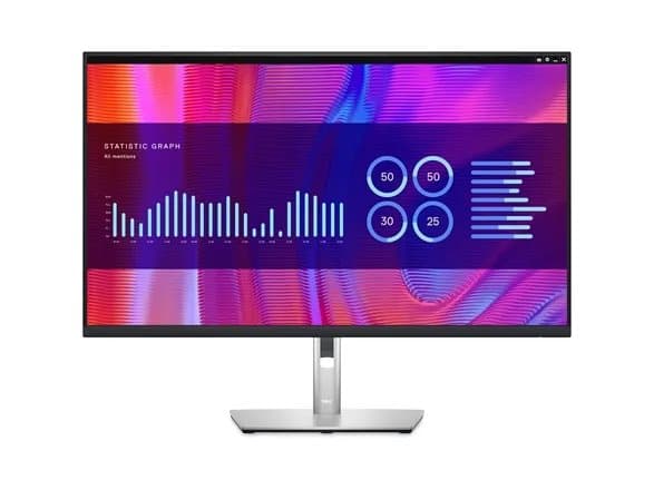 DELL P Series P3223DE, 80 cm (31.5"), 2560 x 1440 pixlar, Quad HD, LCD, 5 ms, Svart Svart